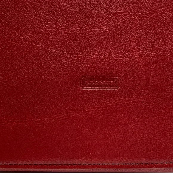 Coach Red Classic Pouch, 6929 - Picture 3 of 11
